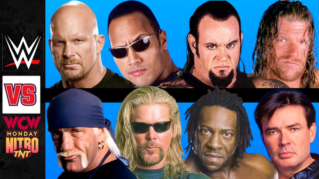 WWE 2K26 Monday Night Wars Match WWE VS WCW Stone Cold Steve Austin The Rock Hollywood Hogan 