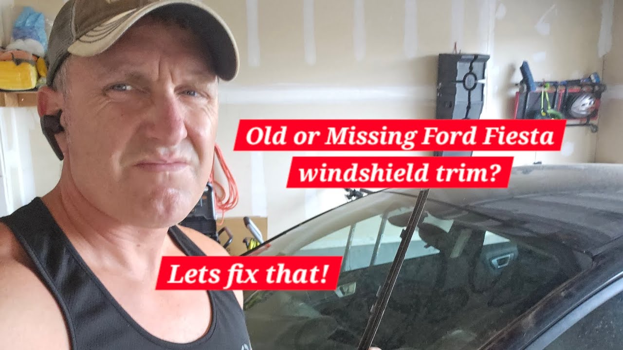 HOW TO FIX FORD FIESTA WINDSHIELD TRIM!  2013 TO 2017 Ford Fiesta.