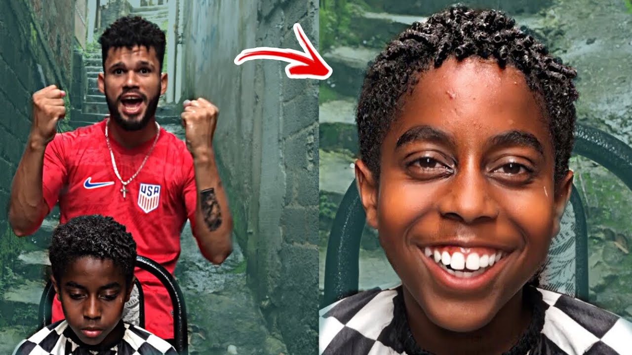 NEM ELE ACREDITOU! CACHEANDO O CABELO CRESPO NA FAVELA | Raphael Lorranh