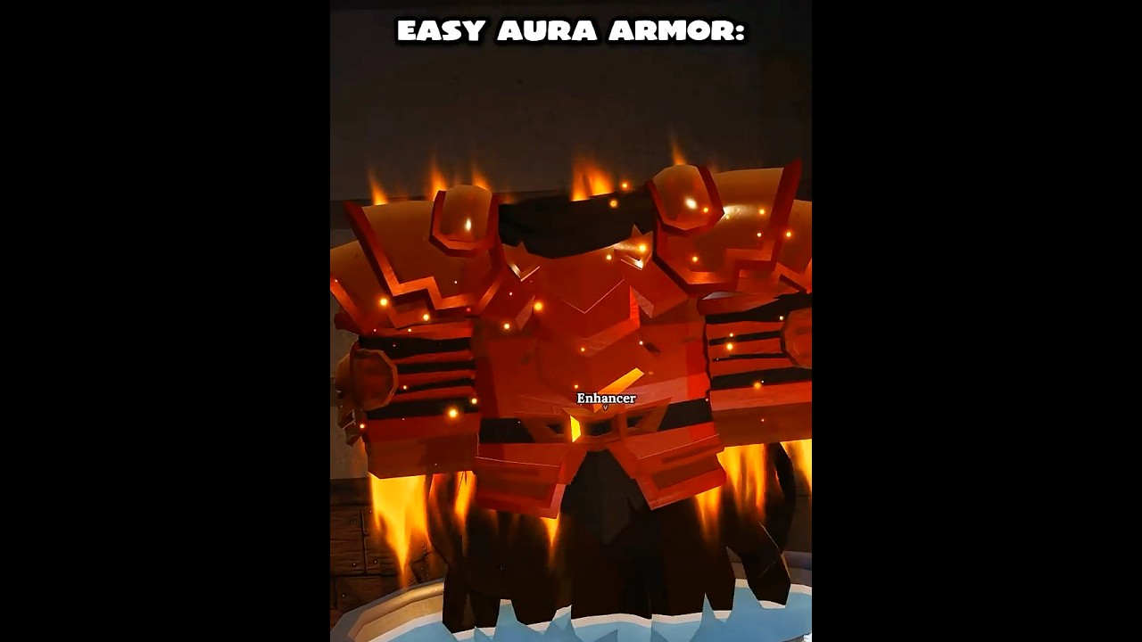 Easy Overpowered Aura Armor Recipe in The Forge #roblox #theforge
