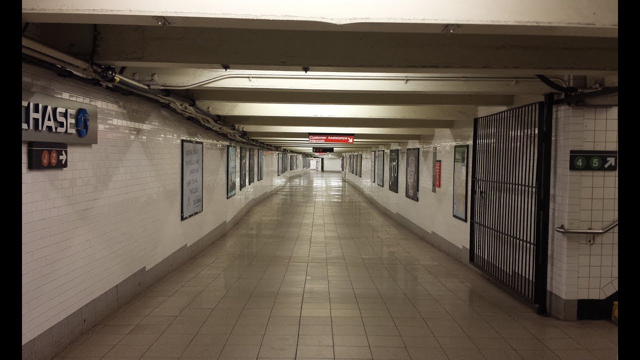 MTA NYC Subway: (J) Train @ Broad Street & (4) (5) Trains @ Wall Street via The Pine Street Passage