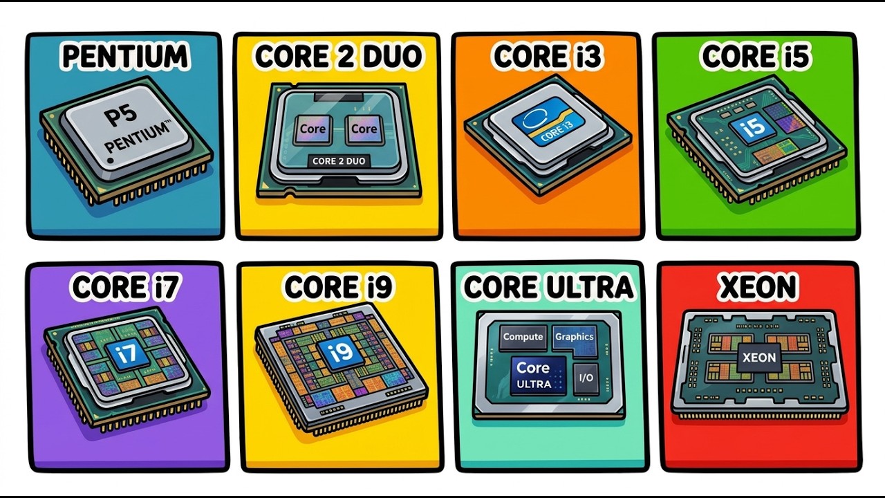 Every Intel CPU Explained in 15 Minutes