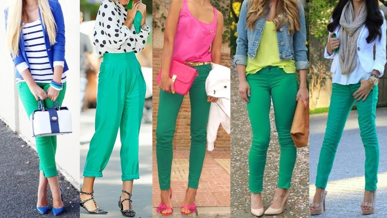 50 FORMAS DE COMBINAR UN PANTALON DE COLOR VERDE/ ATUENODS MODERNOS CON PANTALONES DE COLOR VERDE
