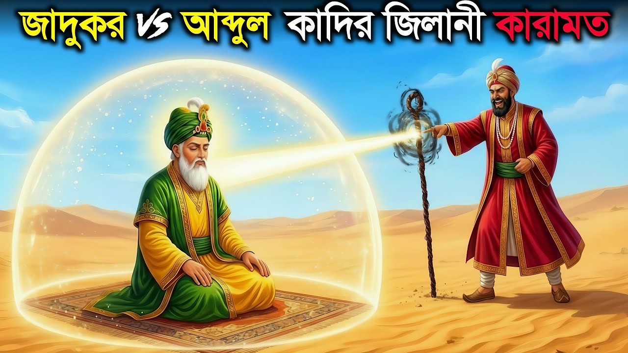 আব্দুল কাদির জিলানী রহ এর অলৌকিক কারামত, জাদুকর ও গাউস পাকের লড়াই। 