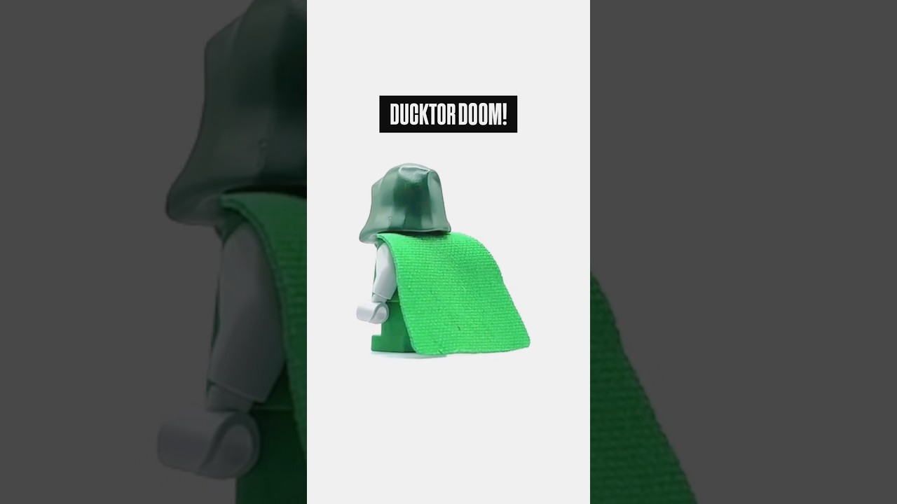 How To Make A LEGO DUCKTOR DOOM Minifigure from Marvel Comics! #shorts