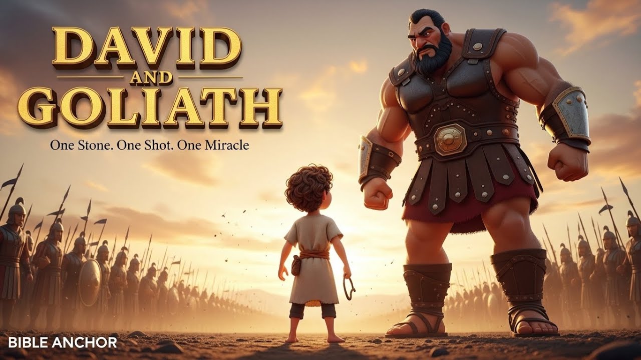 David and Goliath: How a Shepherd Boy Defeated a Giant Through Faith | Christian Story #biblestories