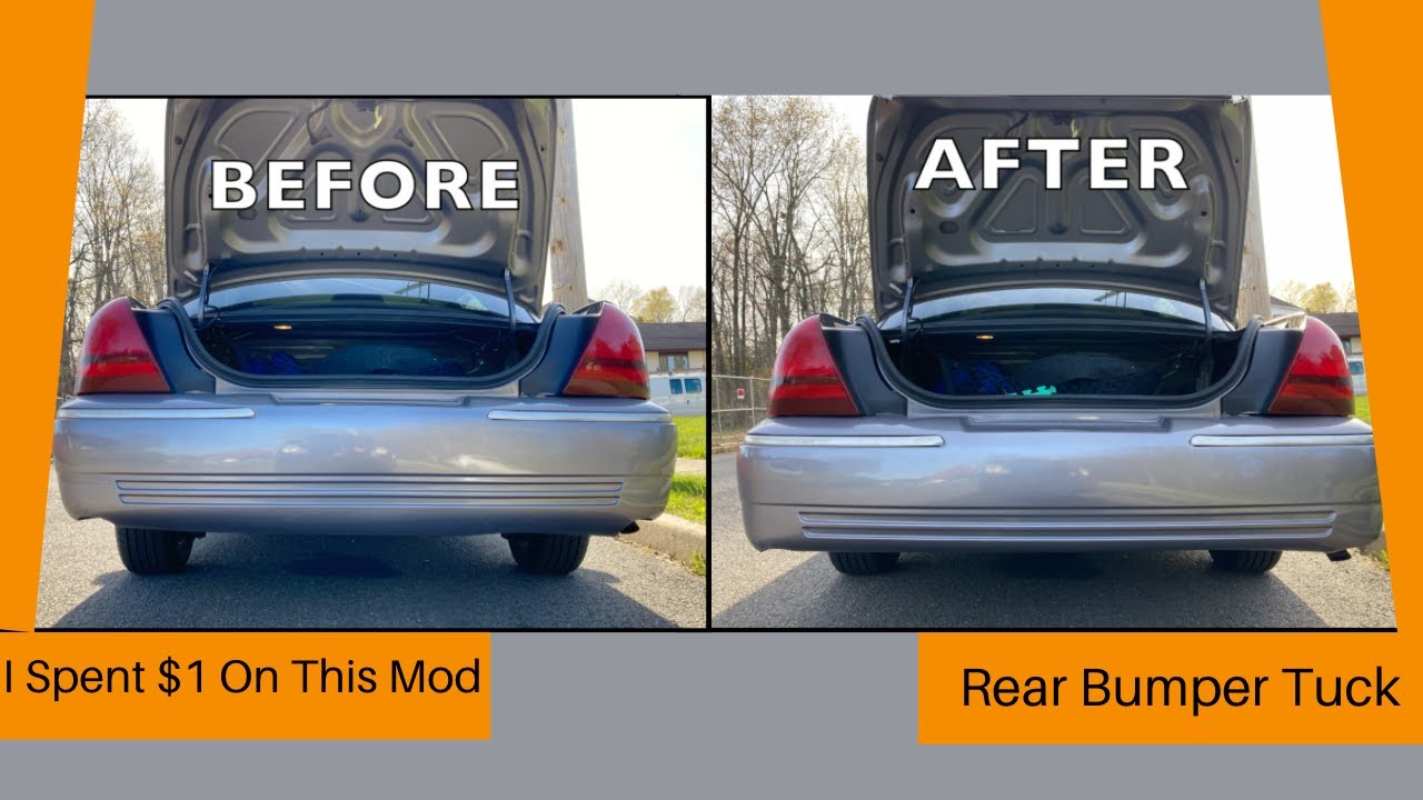 Crown Victoria/Mercury Grand Marquis Rear Bumper Tuck. The CHEAPEST Mod You Can Do To Your Panther.
