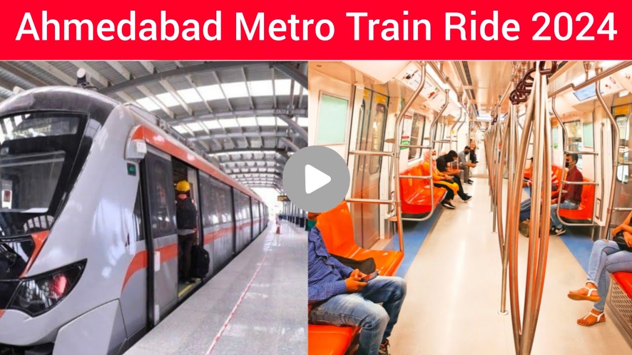 Ahmedabad Metro Train Ride 2024 Gandhinagar