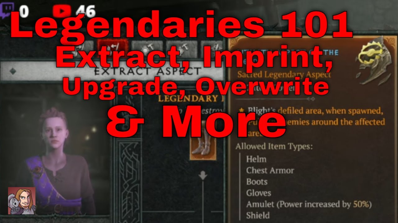 Diablo IV - Legendary Items/Aspects 101 (Imprinting, Removing, Tiers, & More)