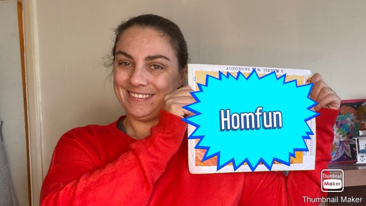 Diamond painting unboxing and full review for homfun on AliExpress