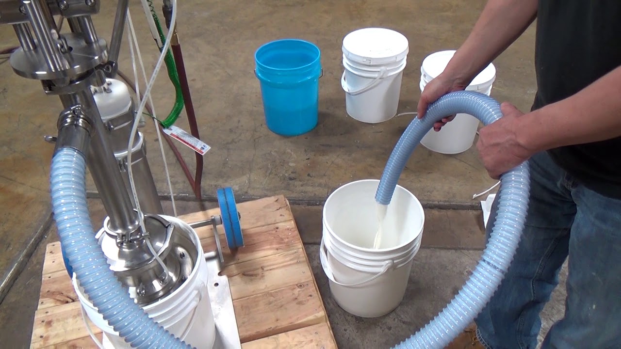 Can you pump icing? Yes! Graco SaniForce Pail Ram Vanilla Cream Filling