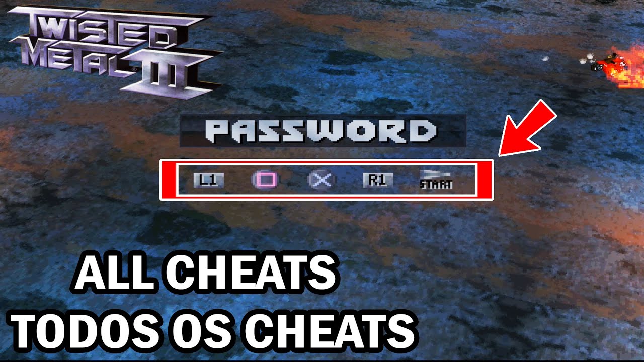 Twisted Metal 3 [PS1] - All Cheats (Todos os Cheats)
