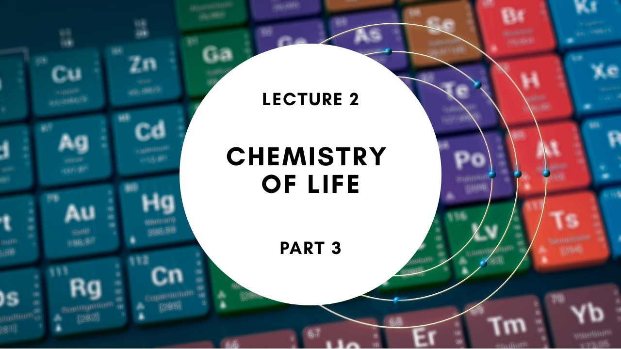 BIOL 201 Lec 02 Chemistry of Life Part 3