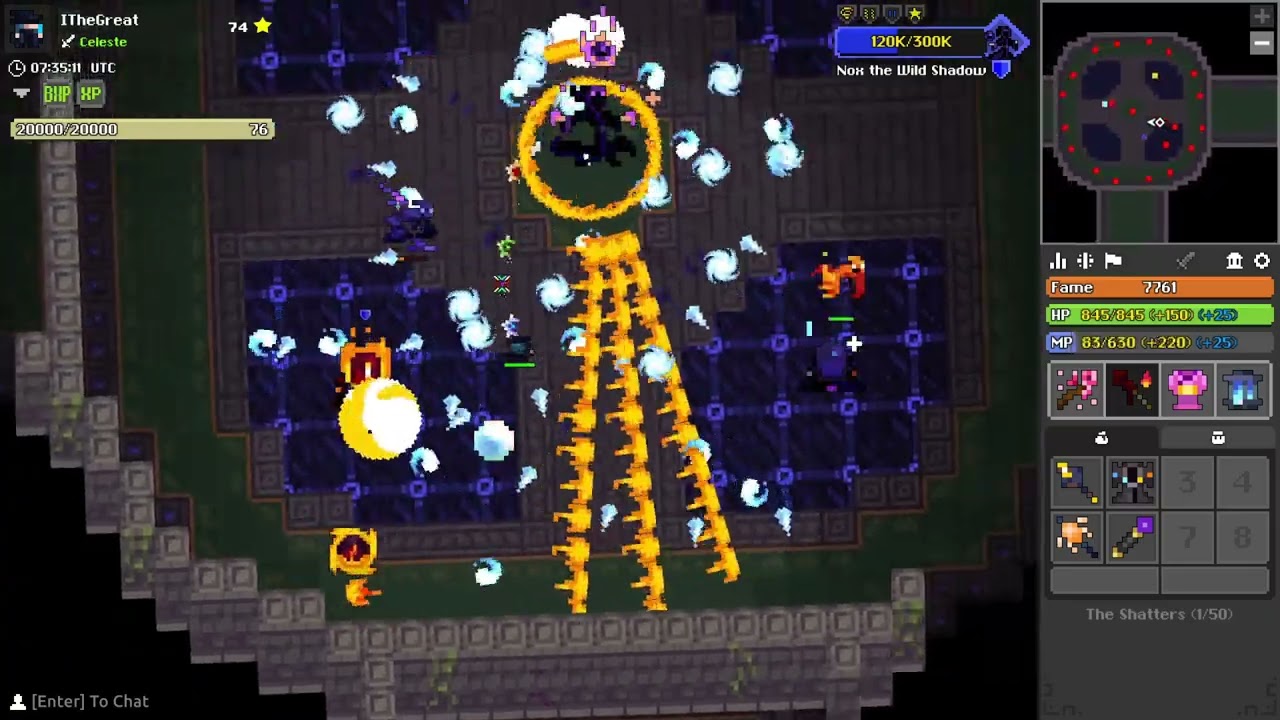 Solo Hardmode Shatters - petless, no consumables (Rotmg)