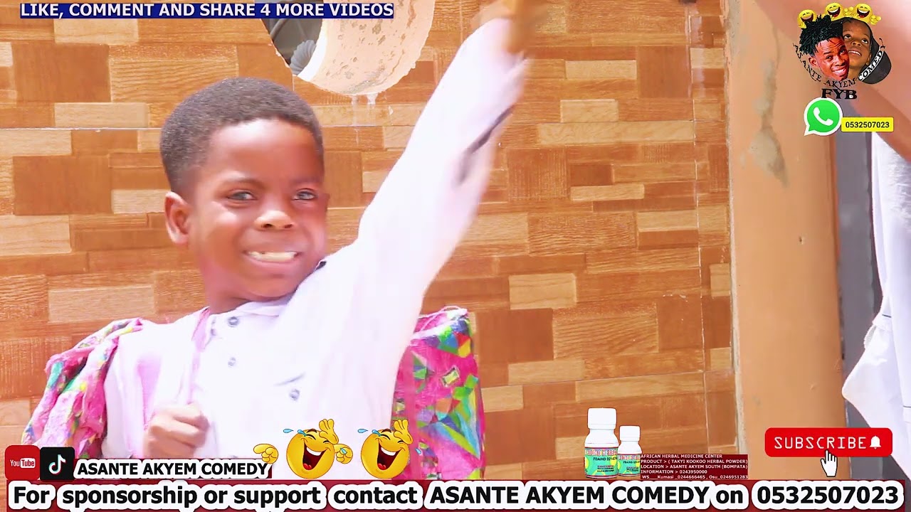 BOMPATAMERICA episode 1, By force English in ASANTE AKYEM BOMPATA🤣🤣 The English Town,  people run oo