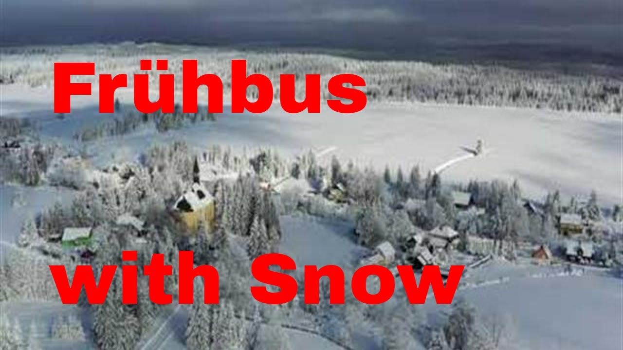 Überflug über Frühbuss Tschechien in Winter in 4K Winter Wonderland Prebuz CZ