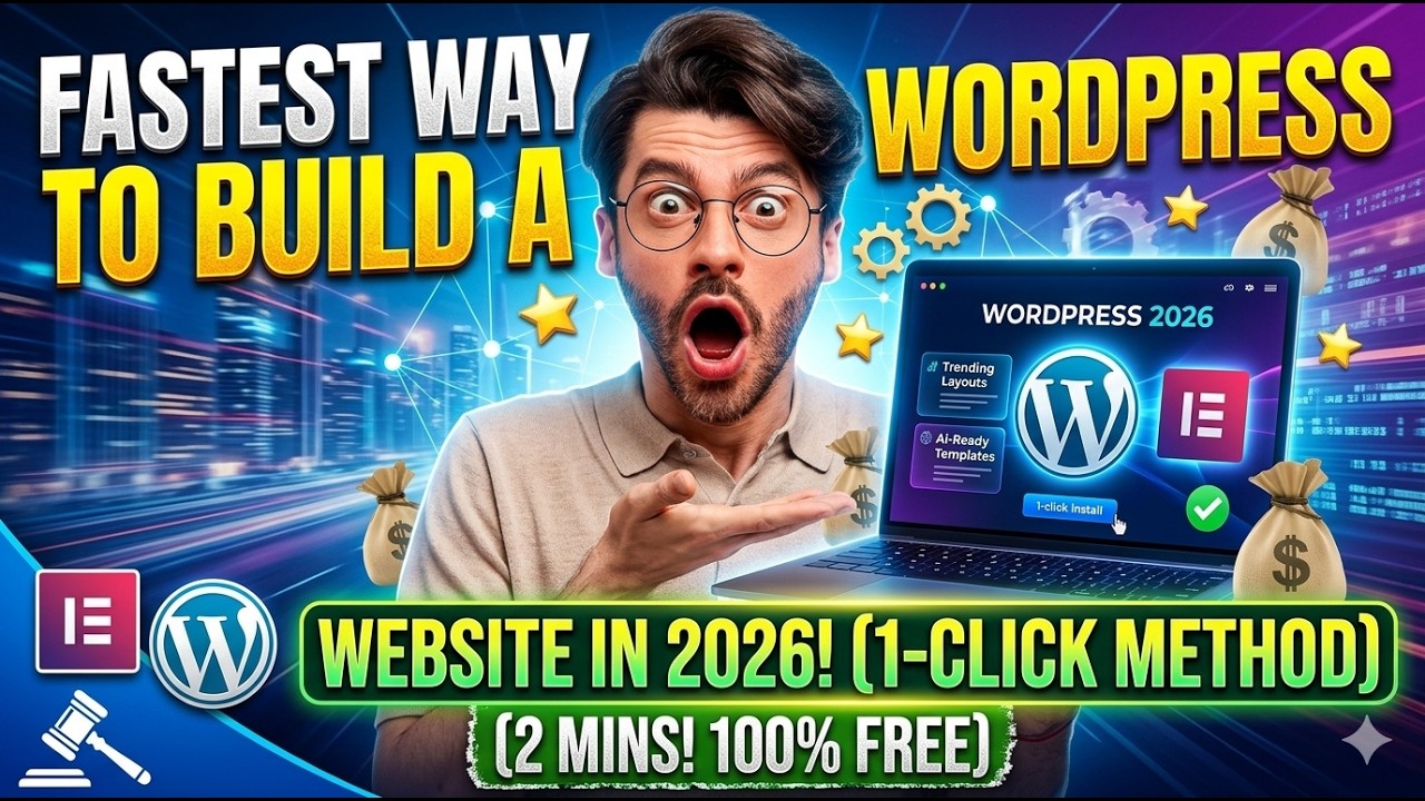 FASTEST Way to Build a WordPress Website in 2026 (1-Click Method)