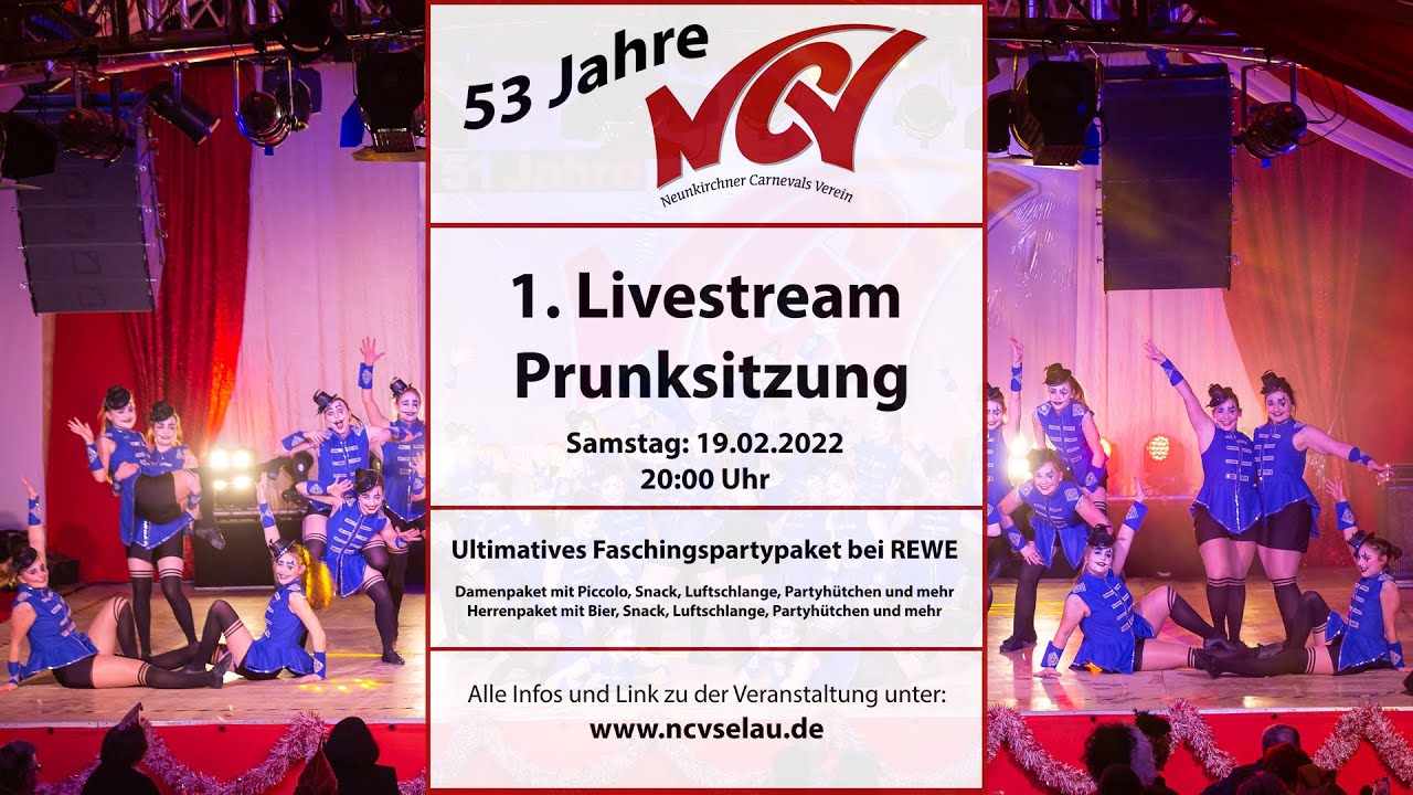 1. Livestream Prunksitzung des NCV