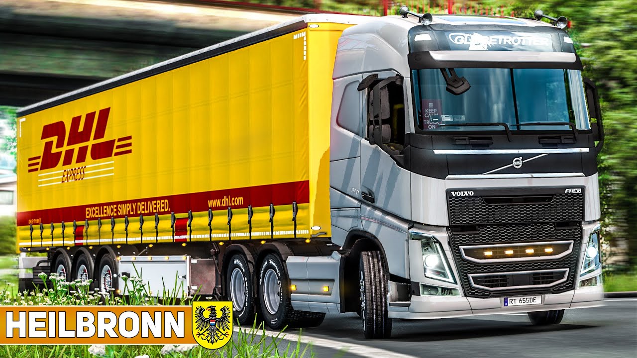 ETS 2: Umleitungen auf der A6: DHL Express-LKW auf Abwegen | HEILBRONN | EURO TRUCK SIMULATOR 2
