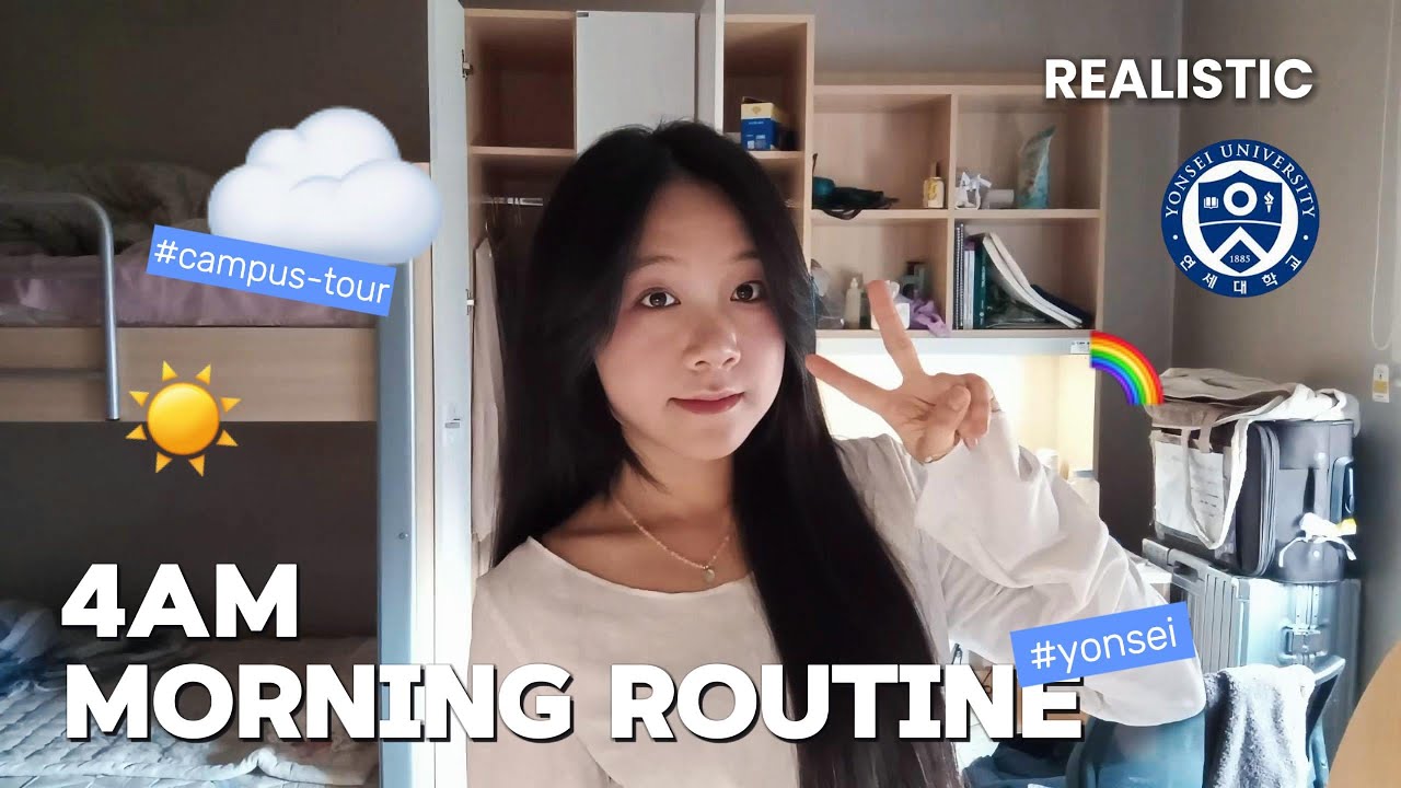 Realistic 4am morning routine of yonsei students (very realistic)