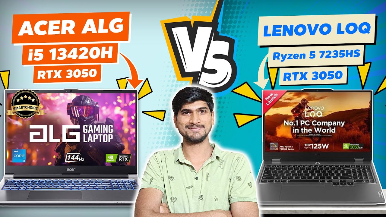 Lenovo LOQ Ryzen 5 7235HS vs Acer ALG i5 13420H | Best Budget 6GB RTX 3050 Gaming Laptop? 💰⚡🎮