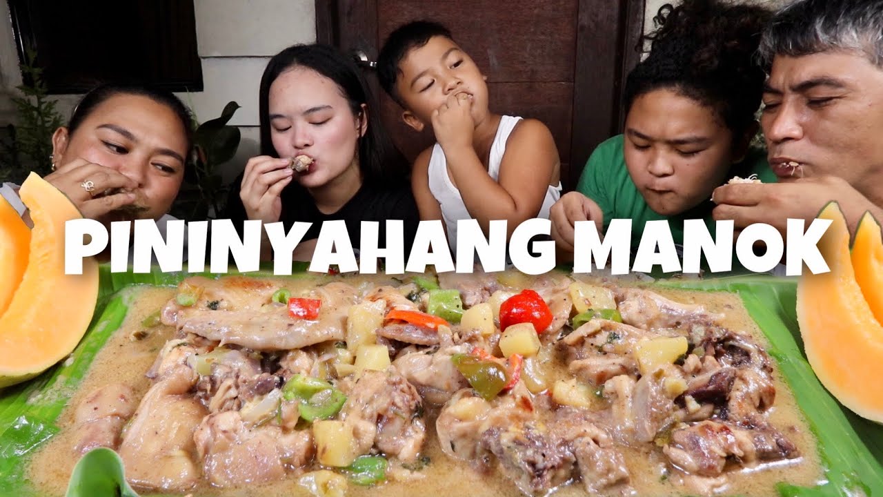 HOW TO COOK CREAMY PININYAHAN NA MANOK! PINOY MUKBANG W/ JUST LAFAM!