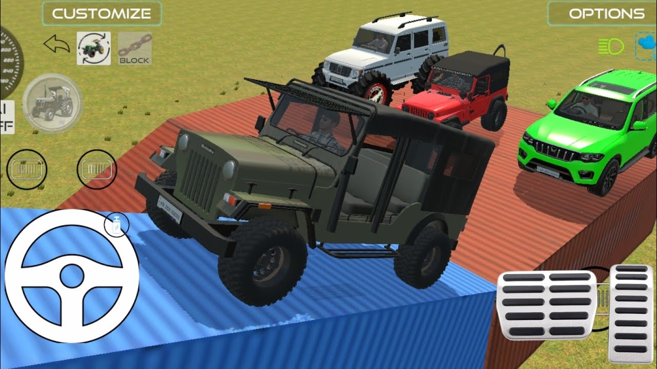 Drive Dumper and Unloading Stone From Dumper Truck in Game🔥 #scorpio #fortuner#4x4 #thar #gamepla