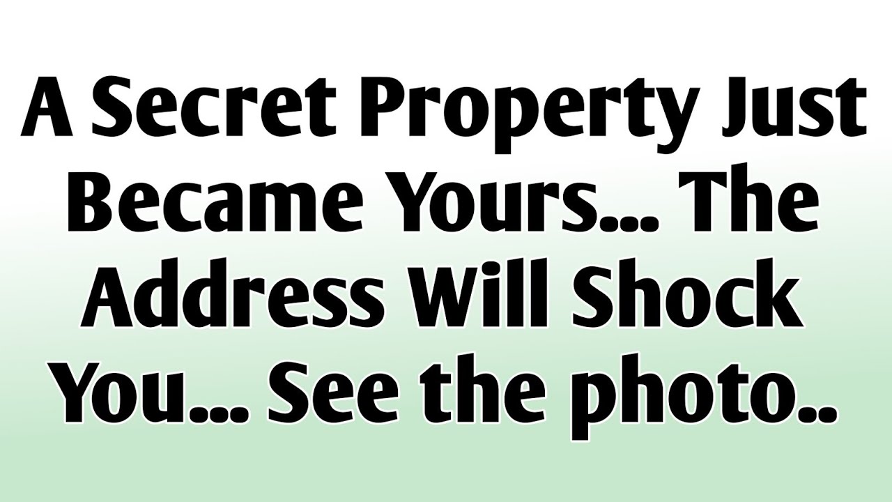 💸A Secret Property Just Became Yours... The Address Will Shock You... See the photo..