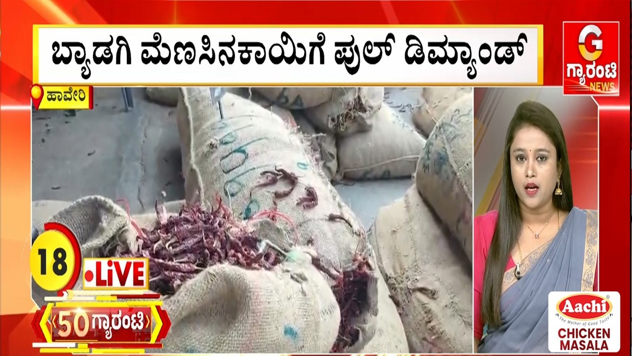 ಬ್ಯಾಡಗಿ ಮೆಣಸಿನಕಾಯಿಗೆ ಪುಲ್‌ ಡಿಮ್ಯಾಂಡ್‌‌ | Guarantee News