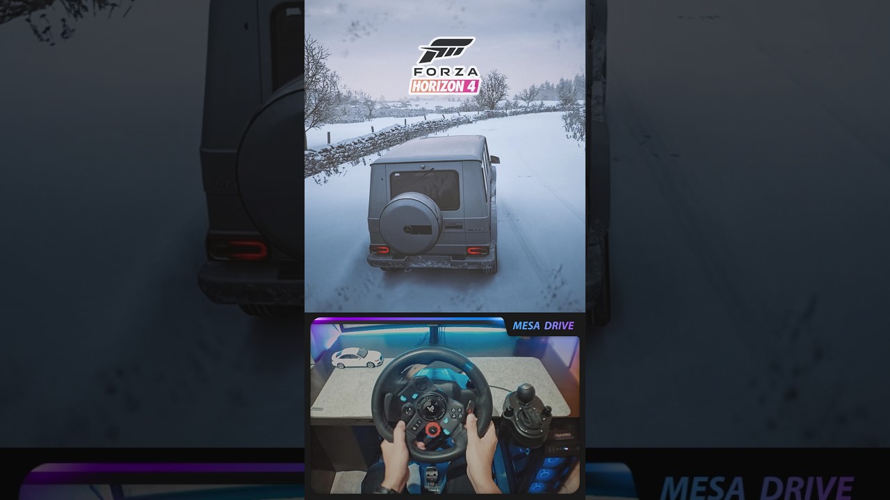 🌨 Mercedes-Benz G65 Snow Drive / Logitech G29 Steering wheel / Forza Horizon