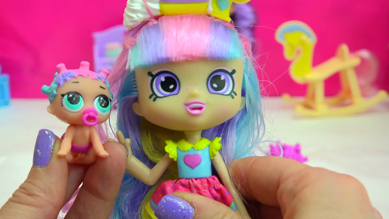 DIY Baby Shopkins Shoppies Rainbow Kate - LOL Surprise Painting Craft Video