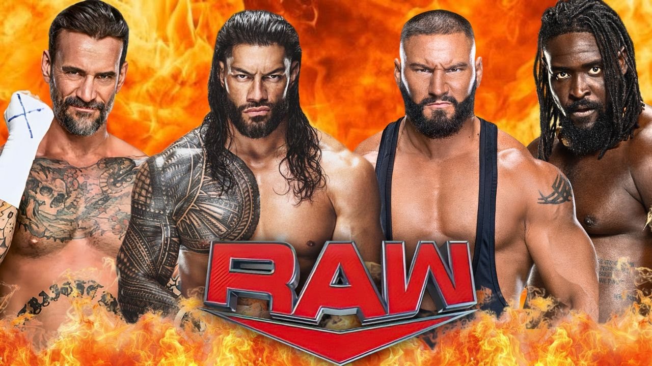 Роман Рейнс и Си Эм Панк против Брона Брейккера и Оба Феми на WWE Raw Netflix - Полный матч