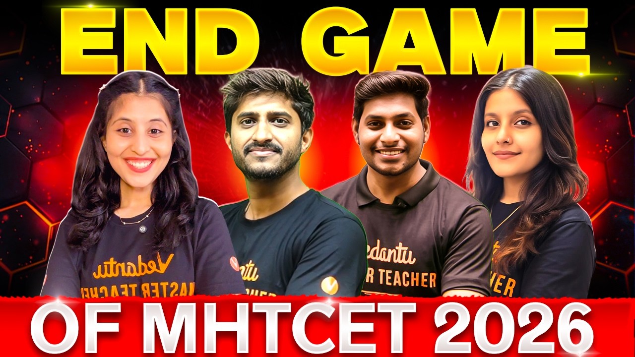 🔥END GAME of MHT CET 2026 |  Final Strategy with Siona mam | Sanjivni 2.0