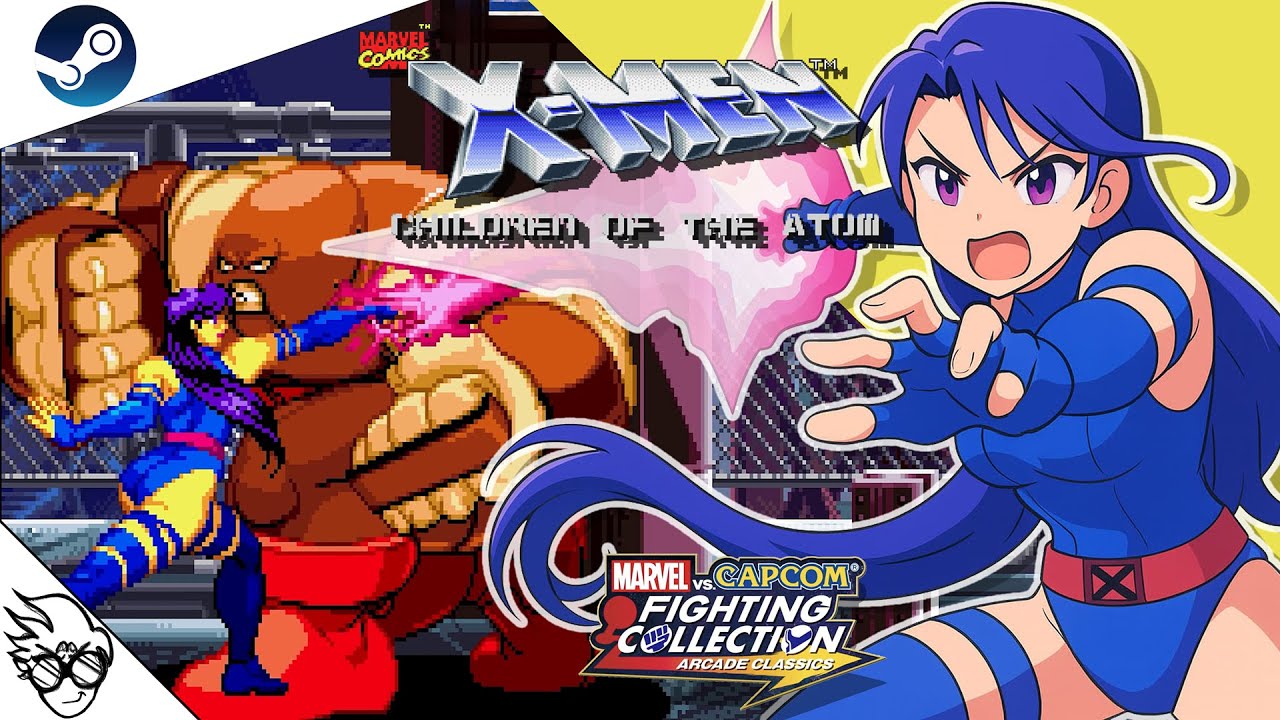 Marvel vs. Capcom Fighting Collection - X-Men: Children of the Atom (Steam) - Psylocke [Playthrough]