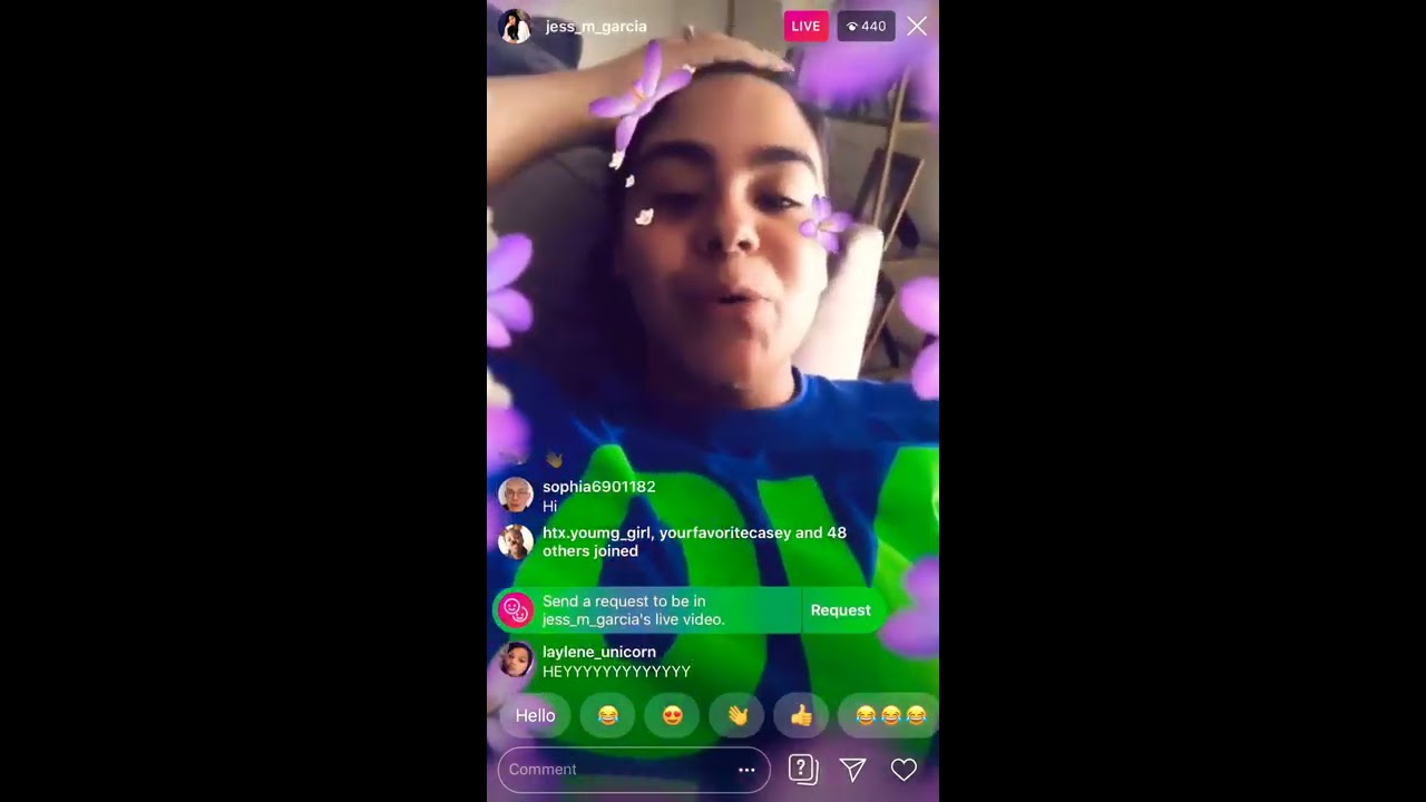 Jessica Marie Garcia talking to fans 💘 insta live
