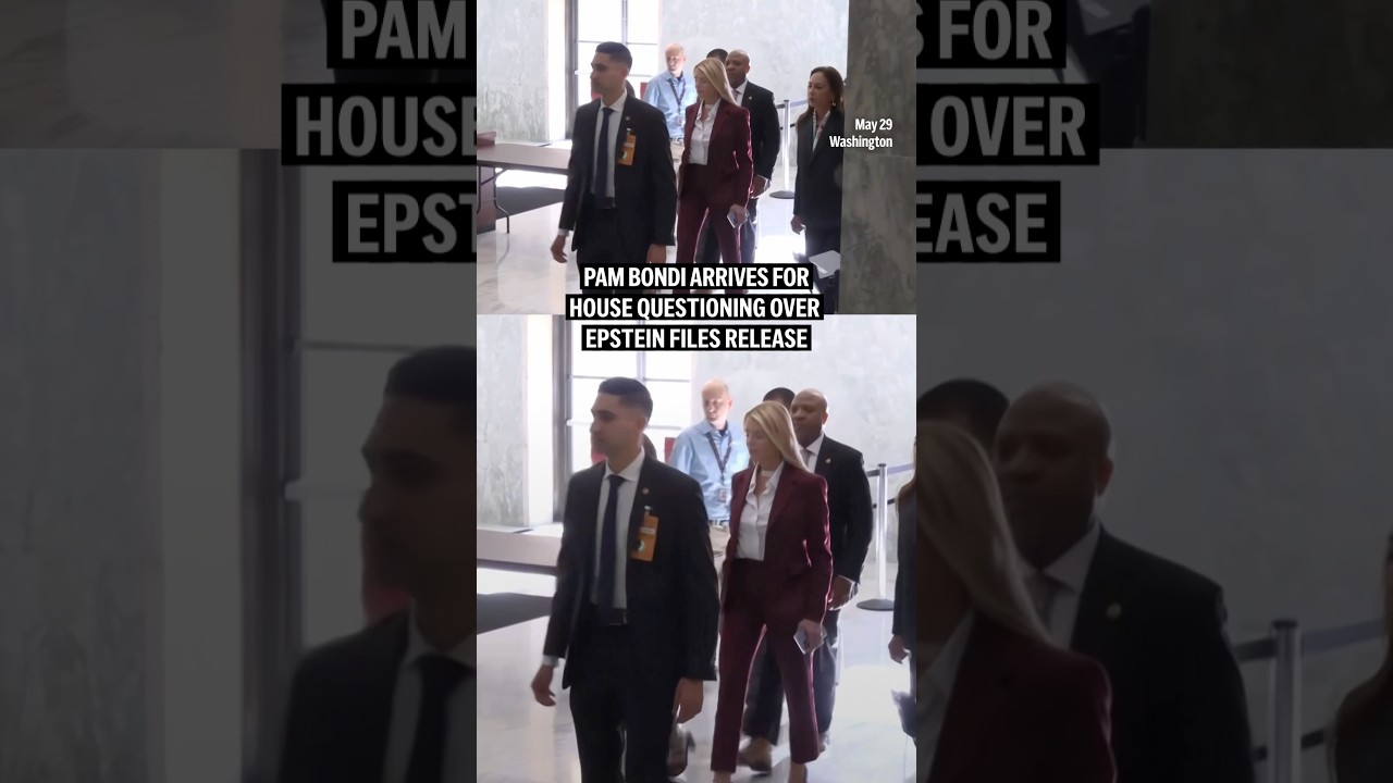 Pam Bondi arrives for House questioning over Epstein files release