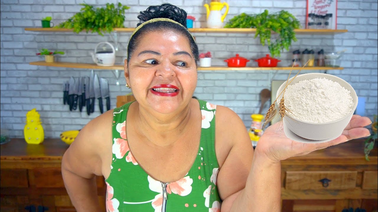 COM 1 X&Iacute;CARA DE FARINHA FIZ UM P&Atilde;O FOLHA 🍃 PRA COMER COM CAF&Eacute; SUPER PR&Aacute;TICO E GOSTOSO!!