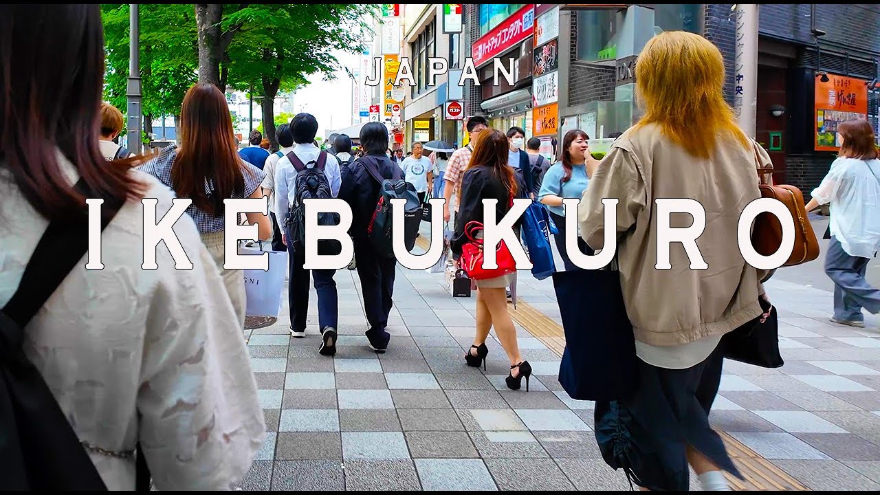Ikebukuro 4K Walking Tour (Tokyo Japan)-Tour with Captions & Immersive Sound.池袋