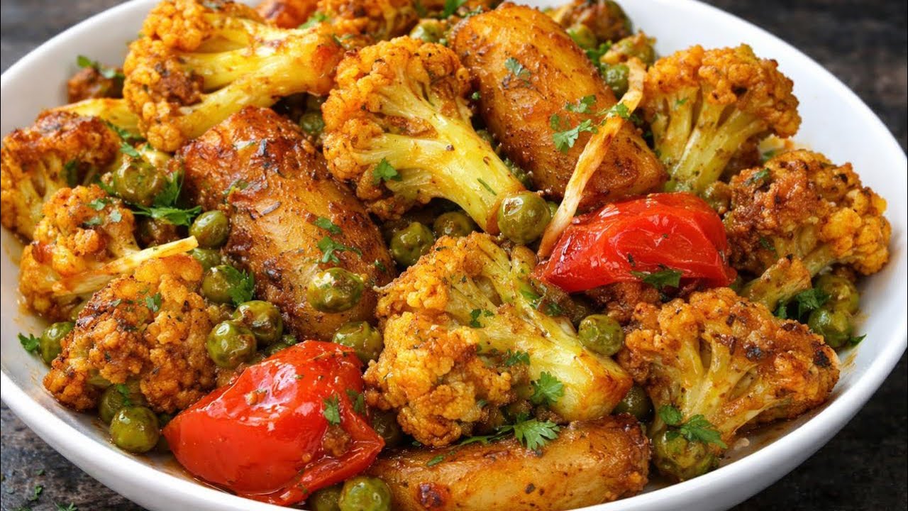 ये शादियों वाले आलू गोभी मटर जब बिना प्याज लहसुन बनाती हूँ 😋😱🥳तो सासू माँ मजे से खाती हैं !! 🥔 🥬 🫛 
