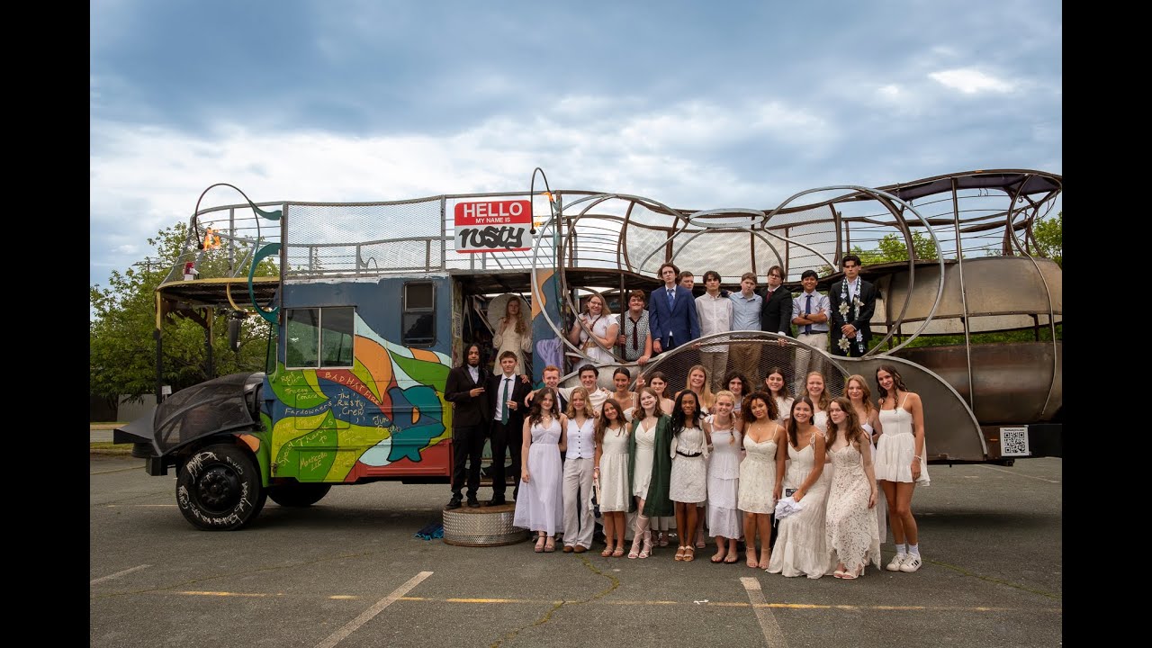 The Rusty Iris Mutant Vehicle - Tandem Friends School 2025 Graduation Entrance