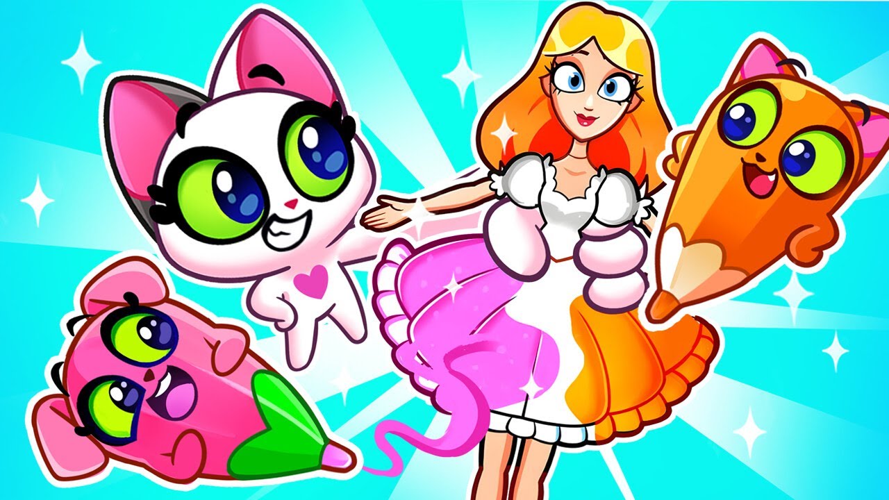 Pink VS Blue Doll Came to Life | Find The Color | Color Challenges for Kids | Purr-Purr Stories