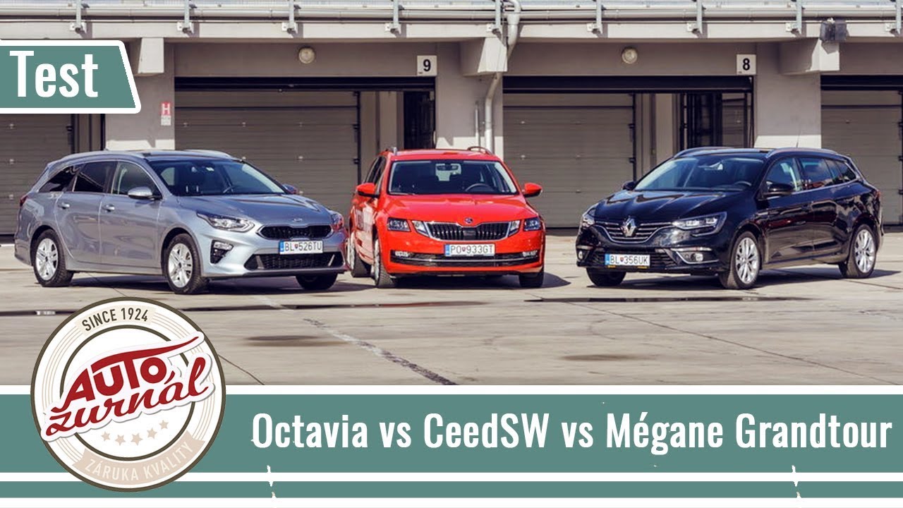 Kia Ceed vs Škoda Octavia Combi vs Renault Mégane Grandtour TEST 2019: Ktoré kombi je najlepšie?
