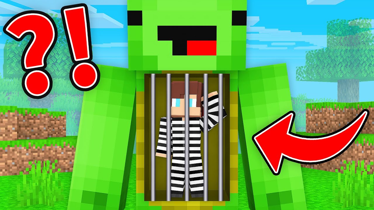 JJ Escape from Prison Inside Mikey in Minecraft - Maizen Challenge