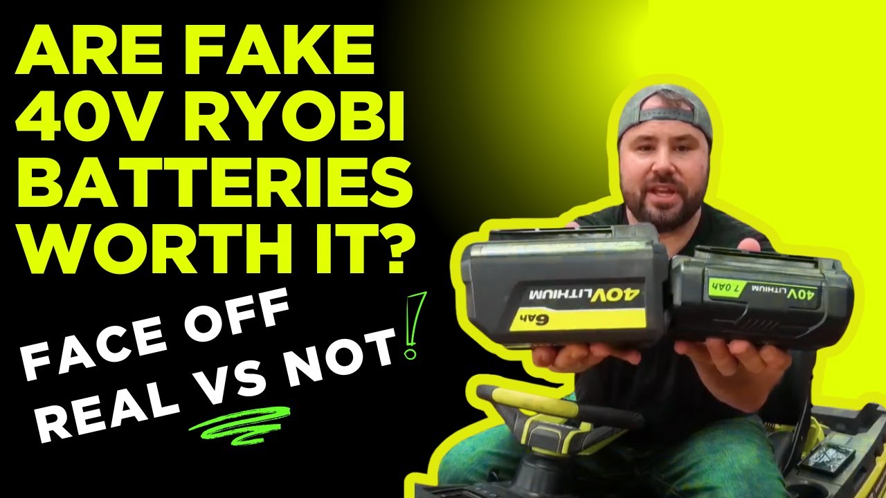 Ryobi 40v aftermarket battery comparison to the real Ryobi 40v battery #diy #homedepot #powertools