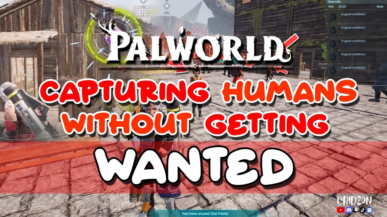 Capturing Humans Without Getting Wanted in PALWORLD (Making A Town of People)