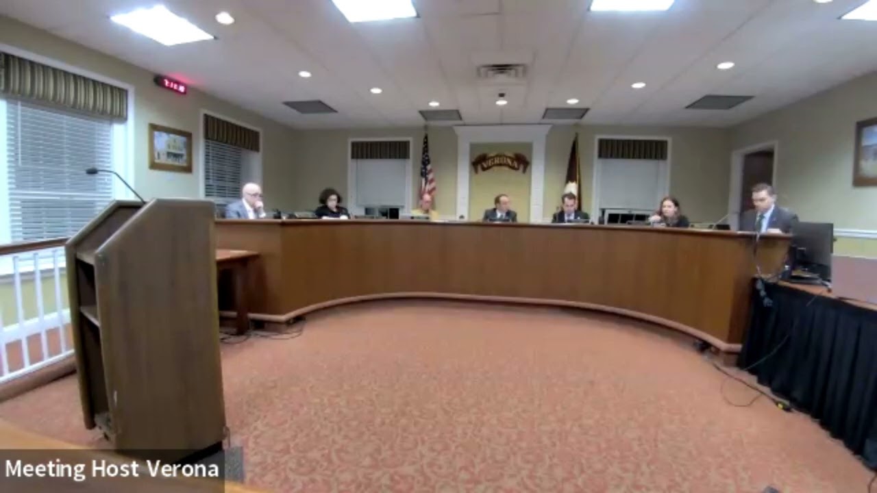 Verona, NJ Township Council Meeting 10.20.25