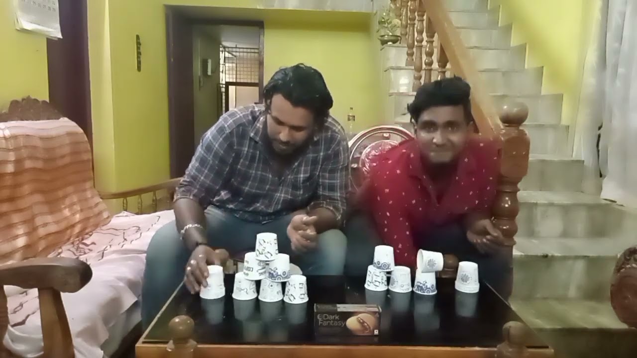 Cup Pyramid Challenge😝