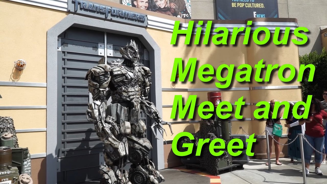 Transformers Megatron Hilarious Interactive Meet and Greet at Universal Studios Hollywood
