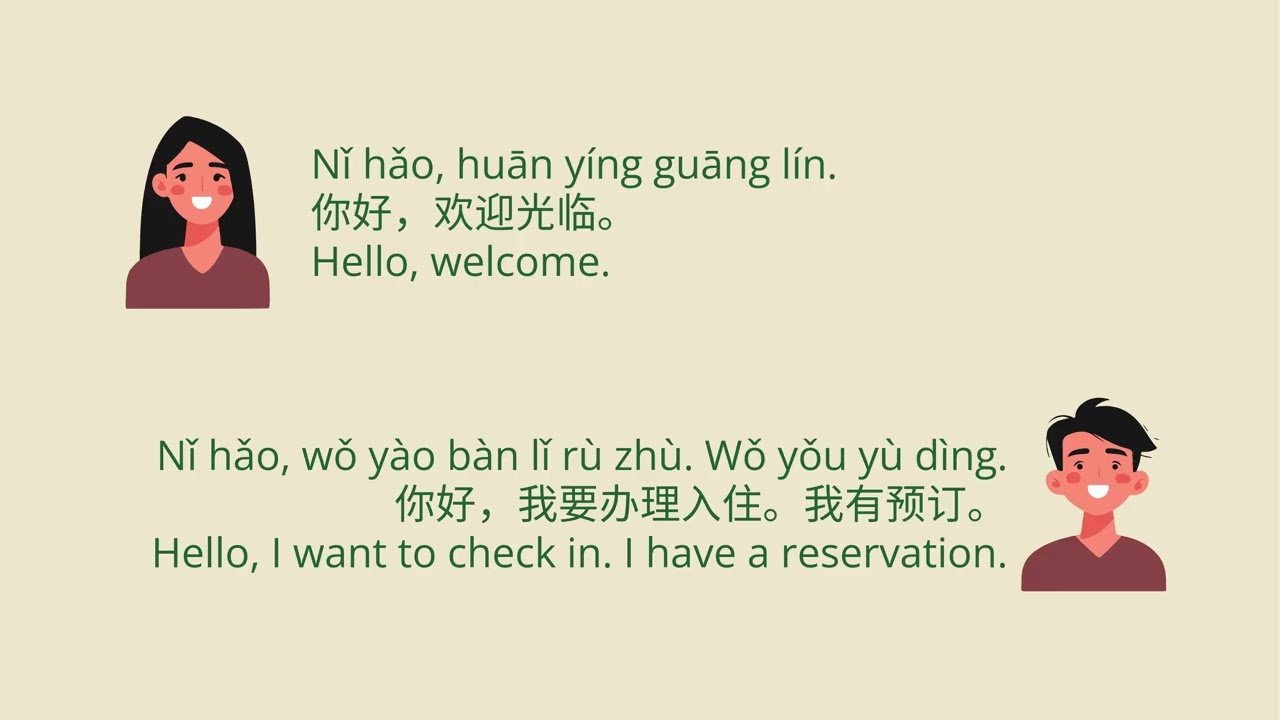 Learn Chinese with Mica: Lesson 21 - Hotel check in (Beginners, Phase 3 Travel: Staying)