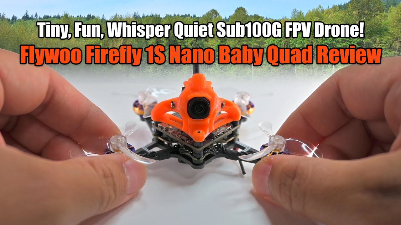 Миниатюрный, весёлый и бесшумный FPV-дрон Sub100G! | Обзор Flywoo Firefly 1S Nano Baby Quad!